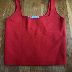 Zara Red Women's Tank Top